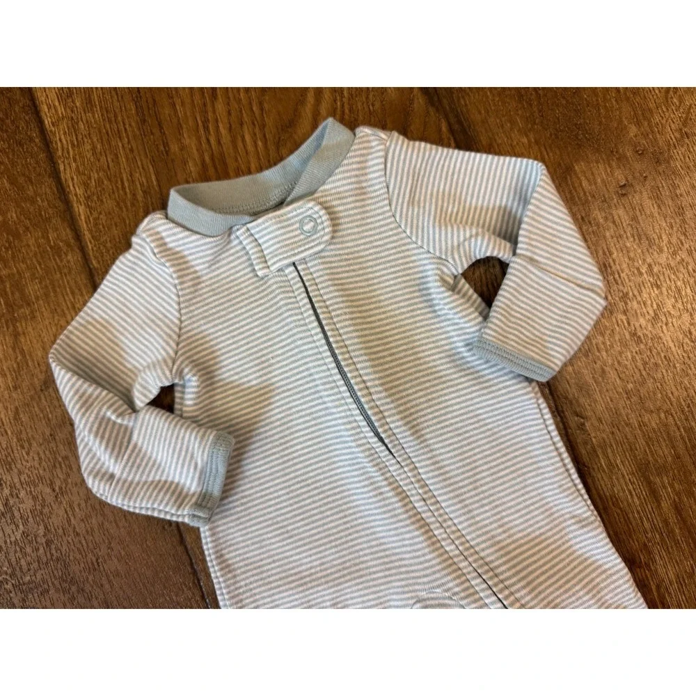 Carters Preemie Baby Boy Sleeper Zipper Outfit Romper Pajamas‎ Clothes Striped